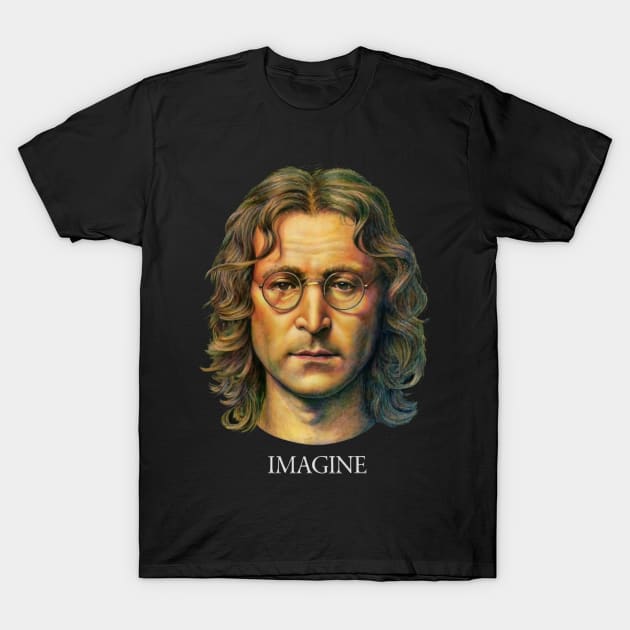 john lennon imagine T-Shirt by Aldrvnd